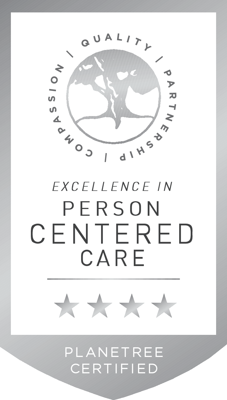 Planetree badge: Expertise in person centered care